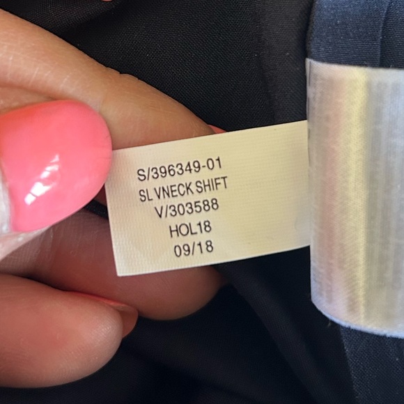 Banana Republic Navy V-Neck Sequin Shift Evening Dress - Picture 12 of 13